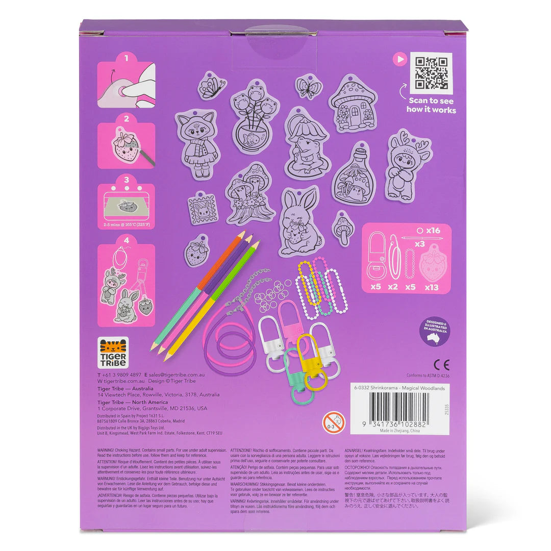 Tiger Tribe Shrinkorama Charms - Magical Woodlands