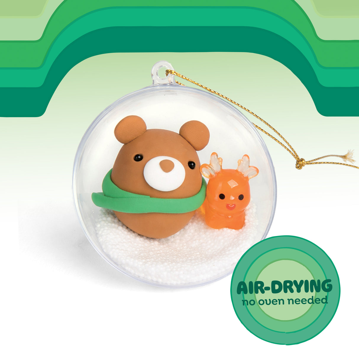 Tiger Tribe Clay Craft - Ornament Kit - Bear + Bunny