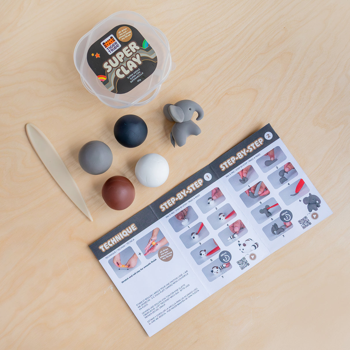 Tiger Tribe Super Clay - Moonrise (Neutrals)