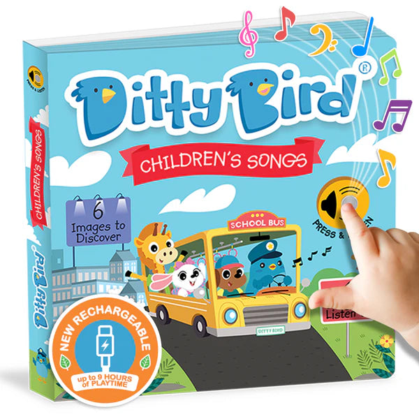 Ditty Bird Children's Songs Rechargeable Sound Book