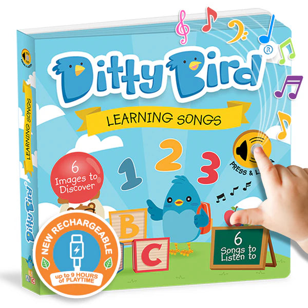 Ditty Bird Learning Songs Rechargeable Sound Book