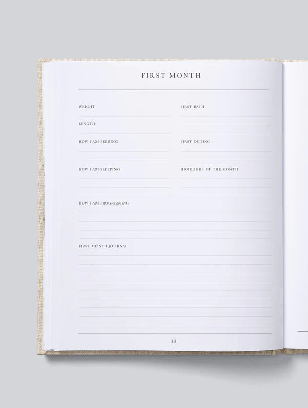 Write to Me - Baby. First Year of You - Seafoam