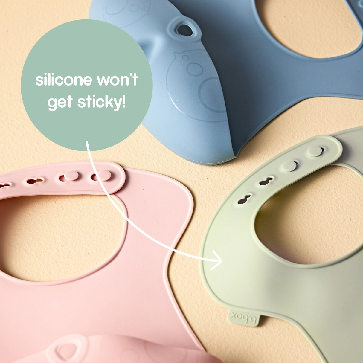 b.box Silicone Bib - Sage