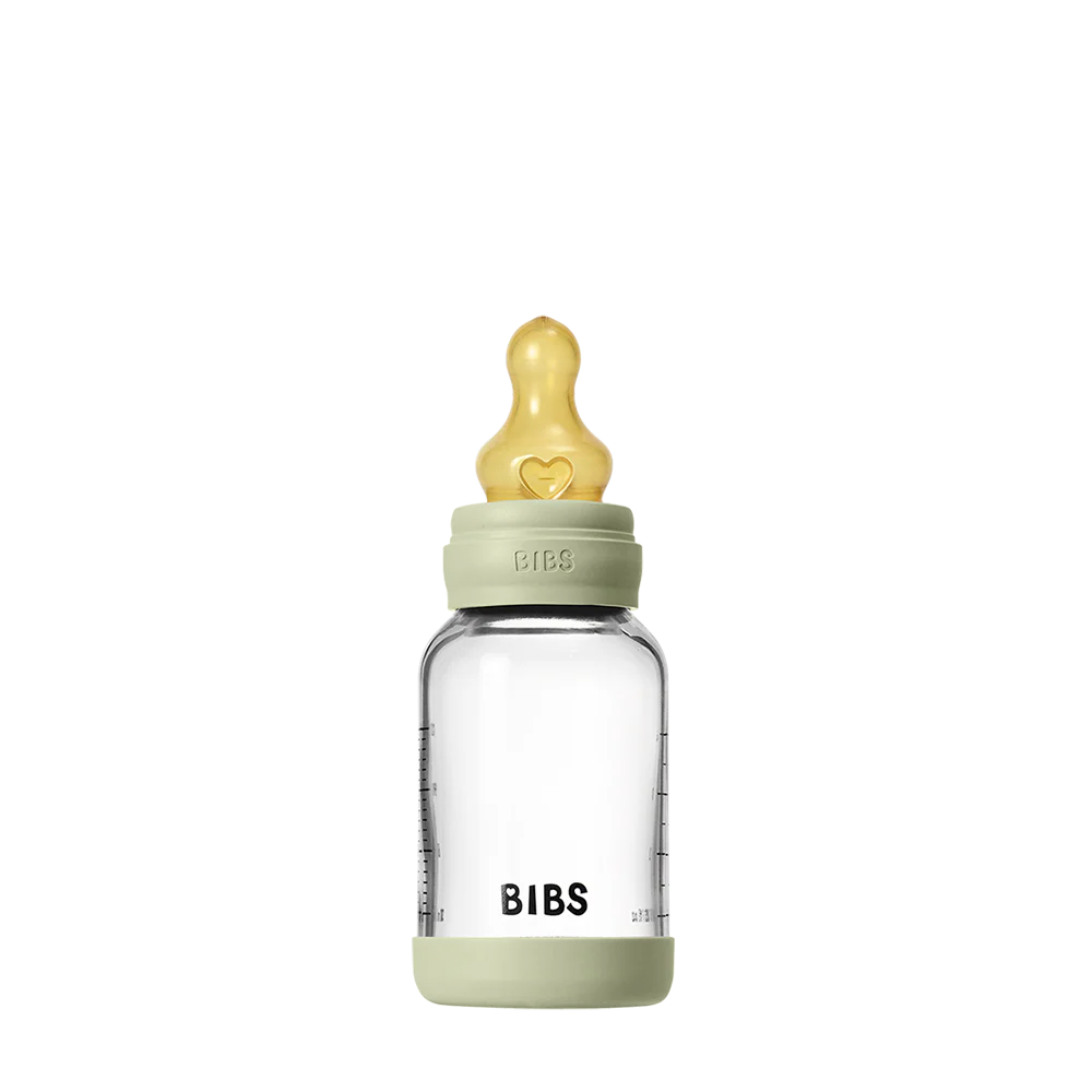 BIBs Glass Baby Bottle - 120mL - Sage