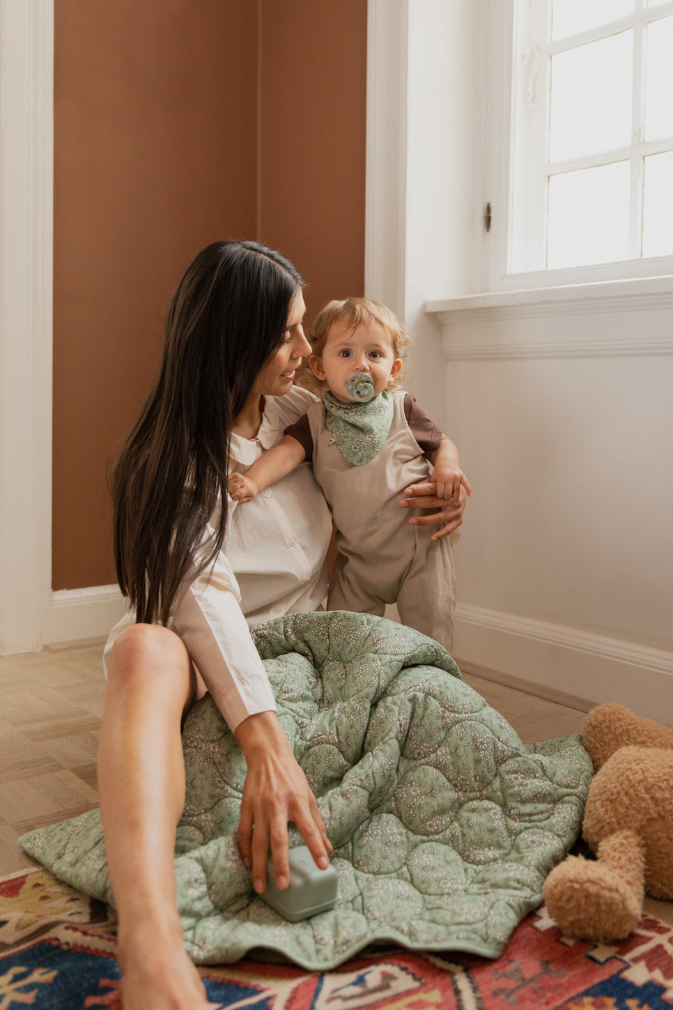 BIBS X LIBERTY Bandana Bib - Capel Sage