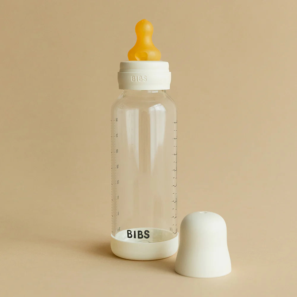 BIBs Glass Baby Bottle - 120mL - Baby Blue