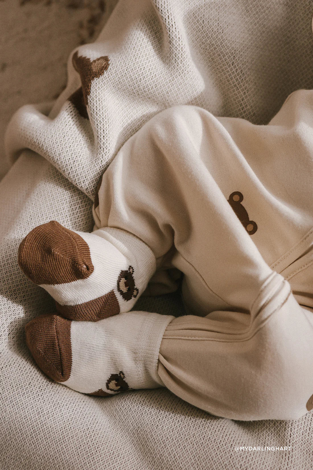 Jamie Kay Crew Socks - Bobbie Bear