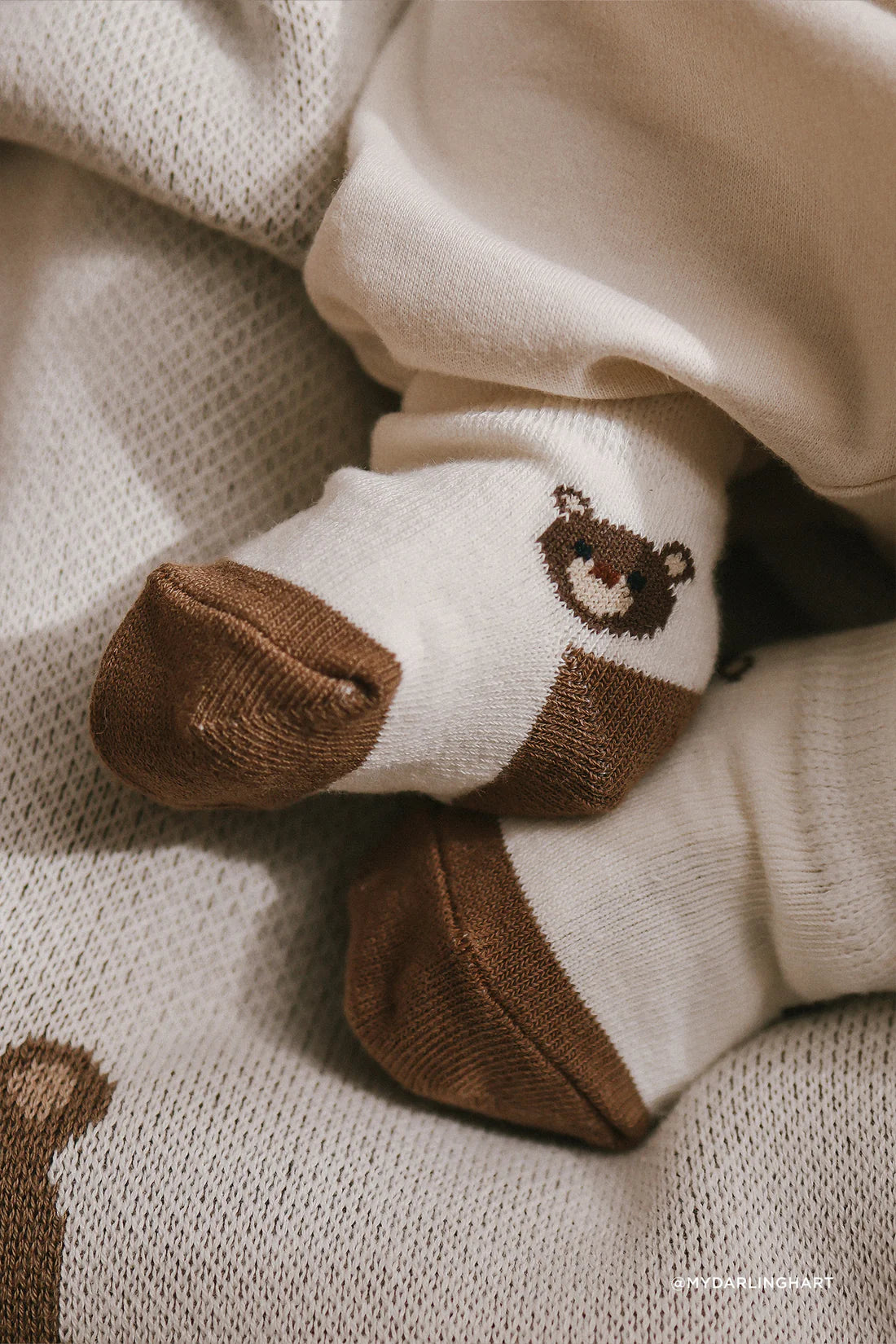 Jamie Kay Crew Socks - Bobbie Bear