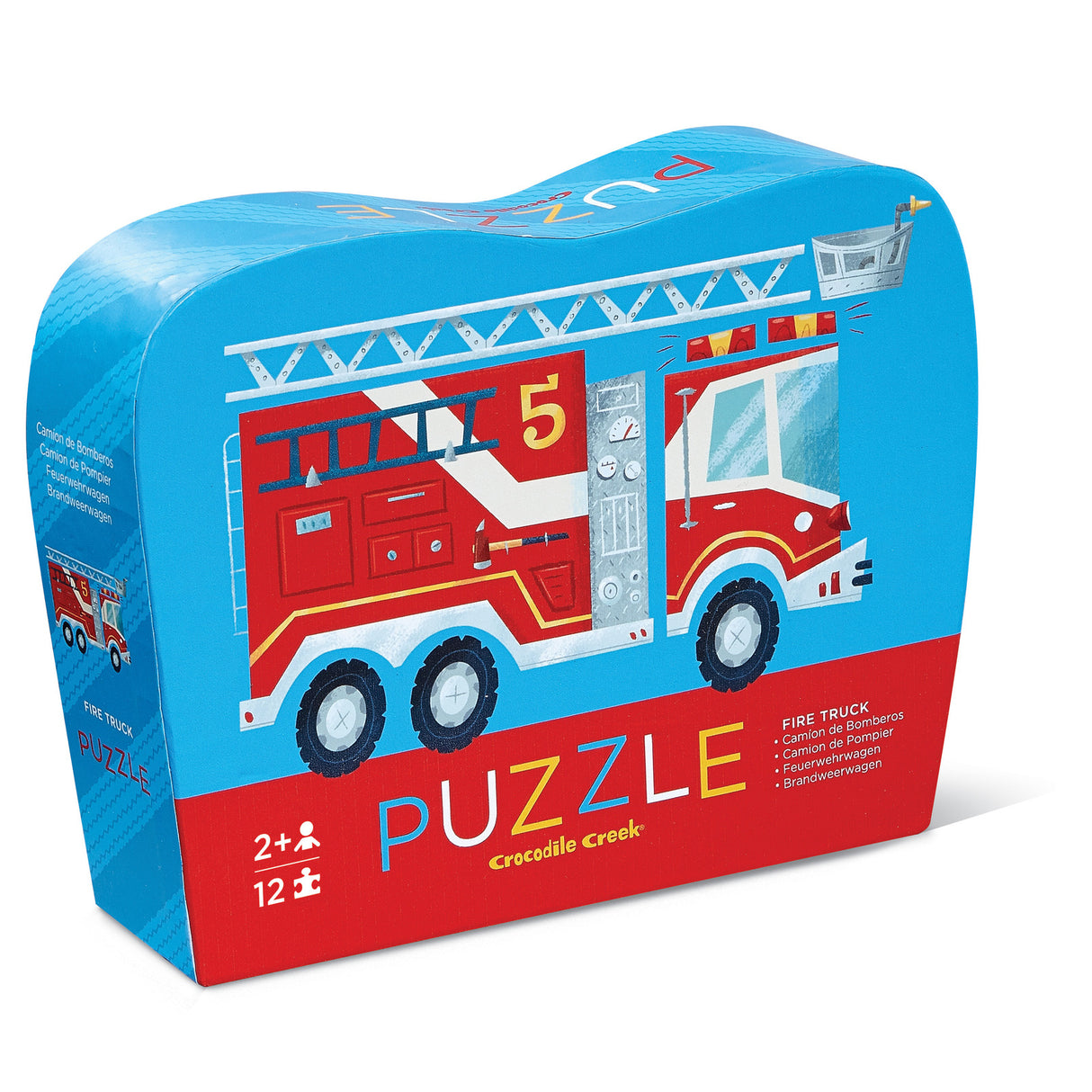 Crocodile Creek Mini Puzzle 12pc - Fire Truck