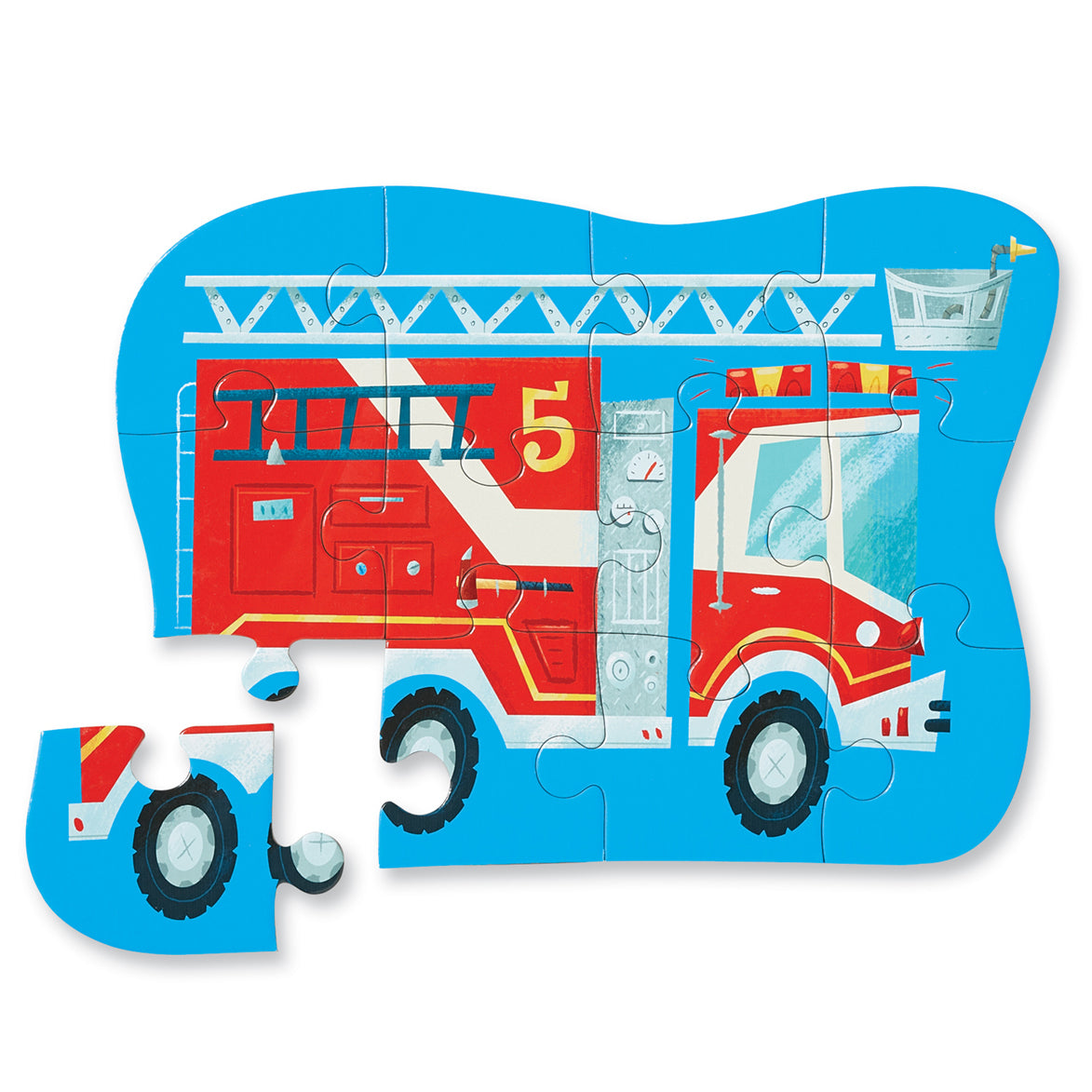 Crocodile Creek Mini Puzzle 12pc - Fire Truck