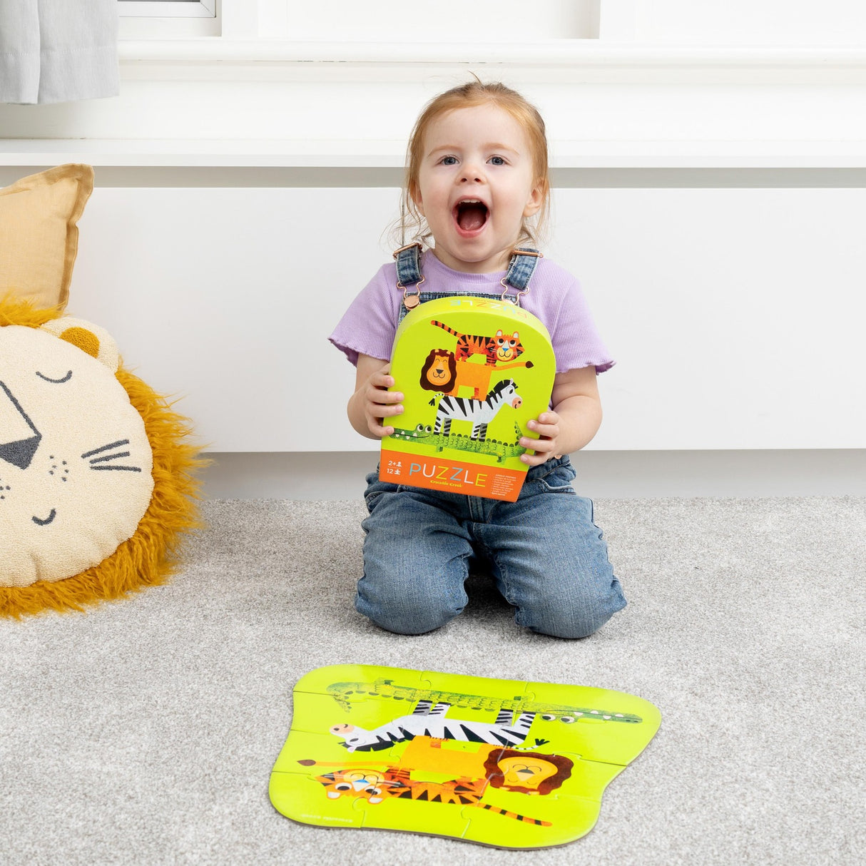 Crocodile Creek Mini Puzzle 12pc - Jungle Friends