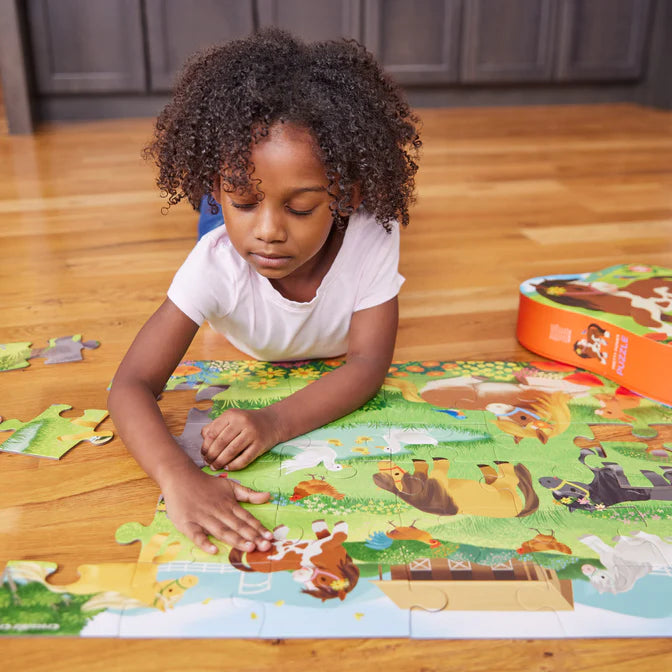 Crocodile Creek Classic Floor Puzzle 36pc - Pretty Ponies