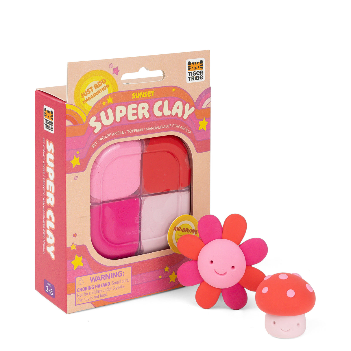 Tiger Tribe Super Clay - Sunset (Pink + Red)