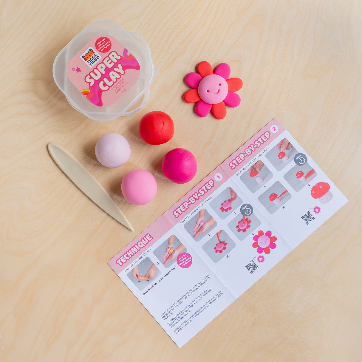 Tiger Tribe Super Clay - Sunset (Pink + Red)