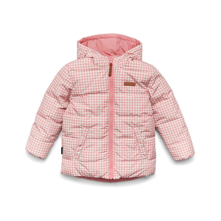 Crywolf Reversible Eco-Puffer - Rose Gingham