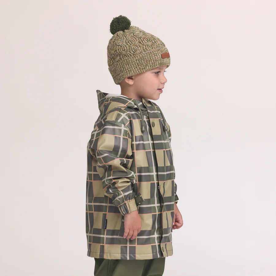 Crywolf Pom Pom Beanie - Olive Speckle