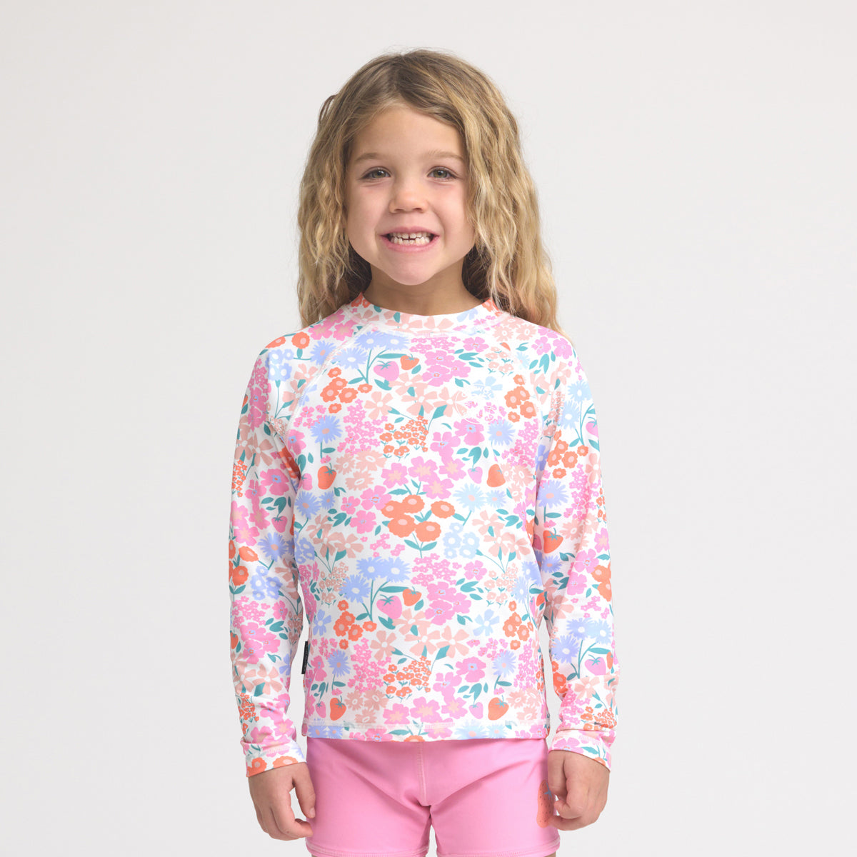 Crywolf Long Sleeve Rash Vest - Berry Garden