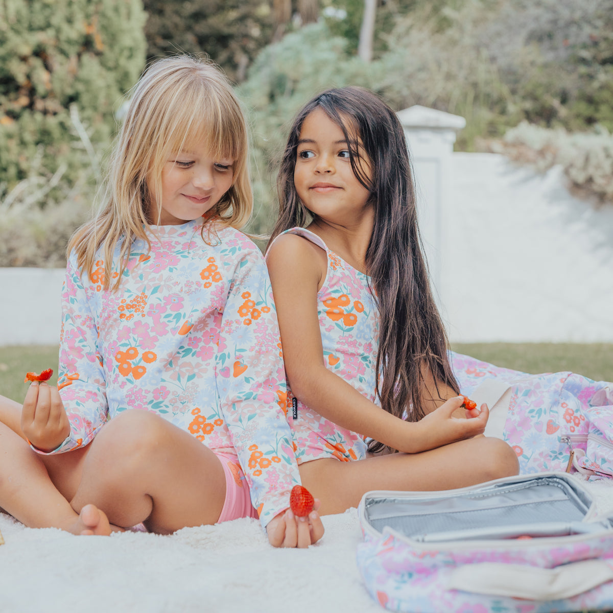 Crywolf Long Sleeve Rash Vest - Berry Garden