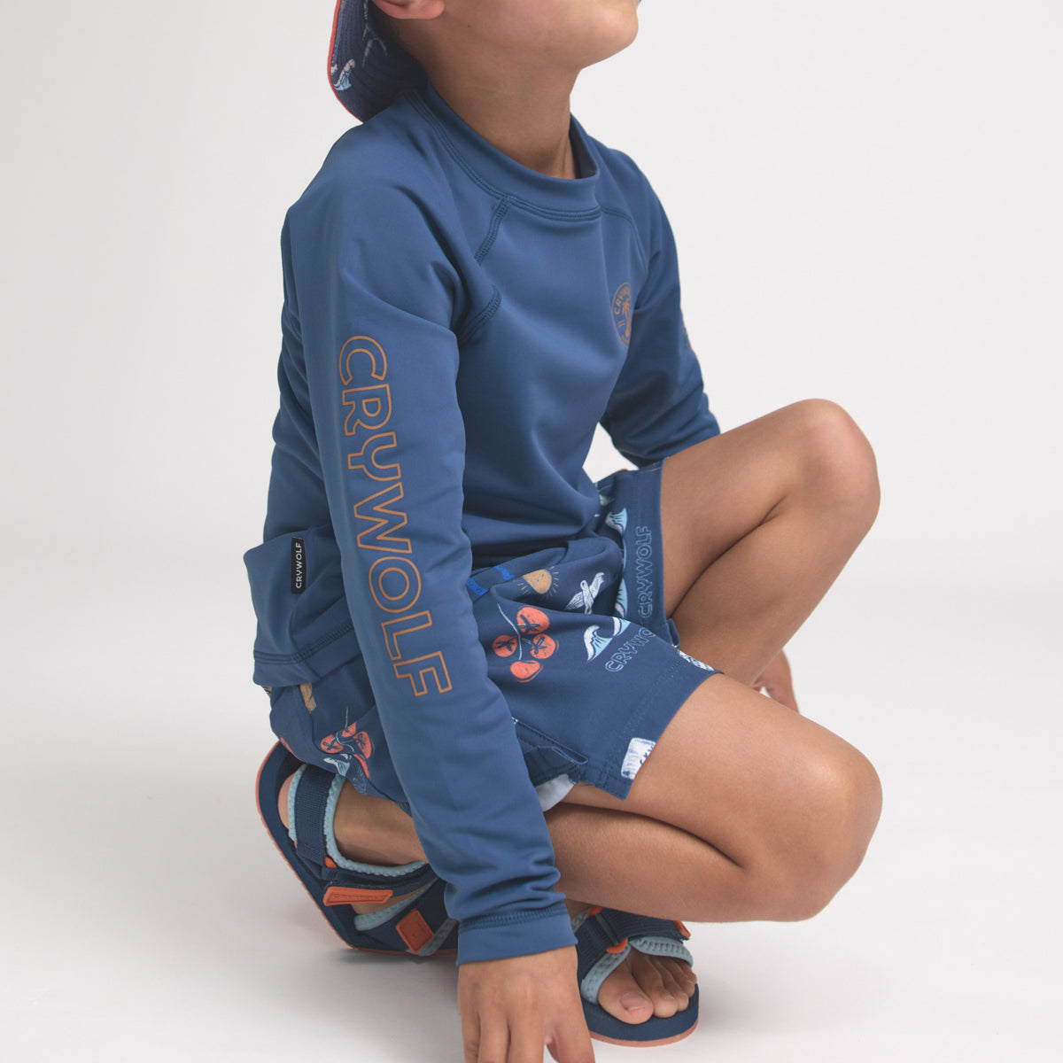 Crywolf Long Sleeve Rash Vest - Navy
