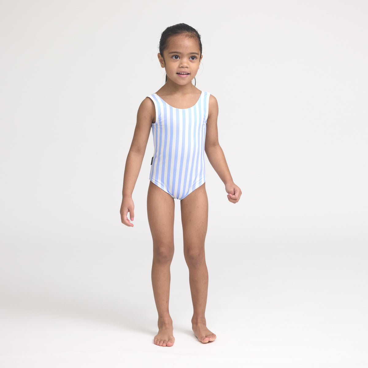 Crywolf Swimsuit - Sky Blue Stripe