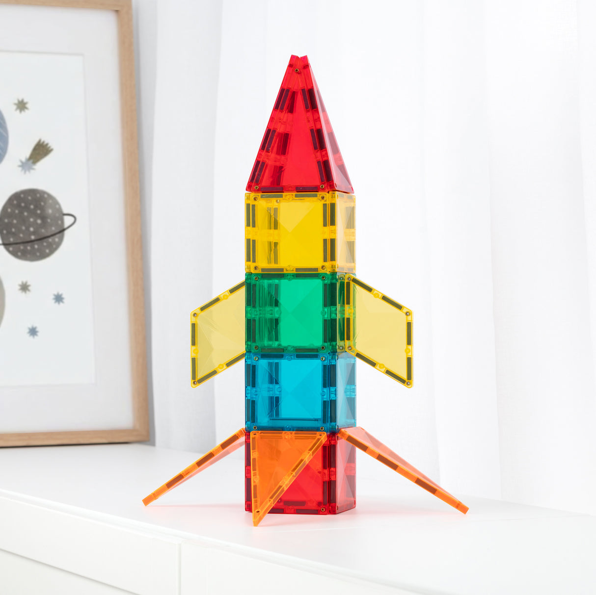 Connetix Light Up Rocket Pack - 31 pc