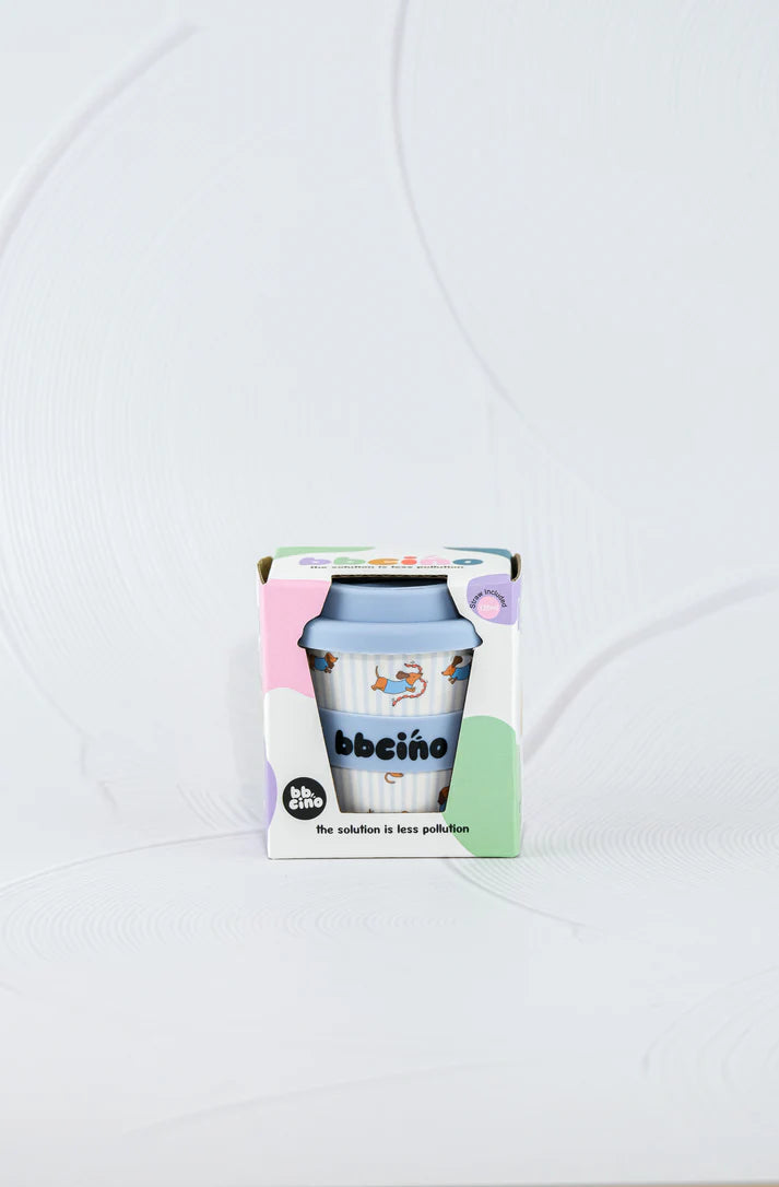 bbcino 120mL Babycino Cup - Dash (Blue)