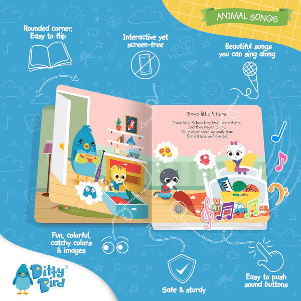 Ditty Bird Animal Songs Rechargeable Sound Book