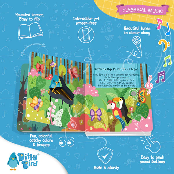 Ditty Bird Classical Music Rechargeable Sound Book