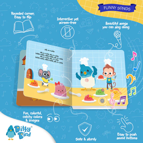 Ditty Bird Funny Songs Rechargeable Sound Book