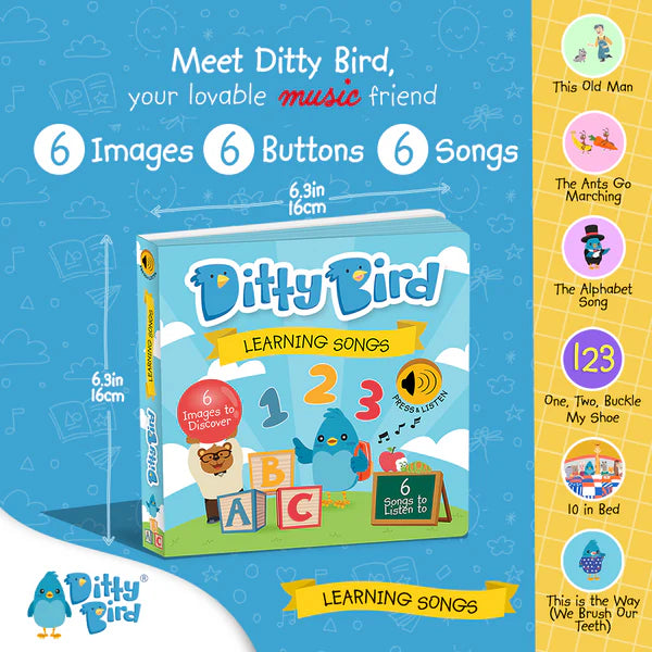 Ditty Bird Learnings Songs Sound Book