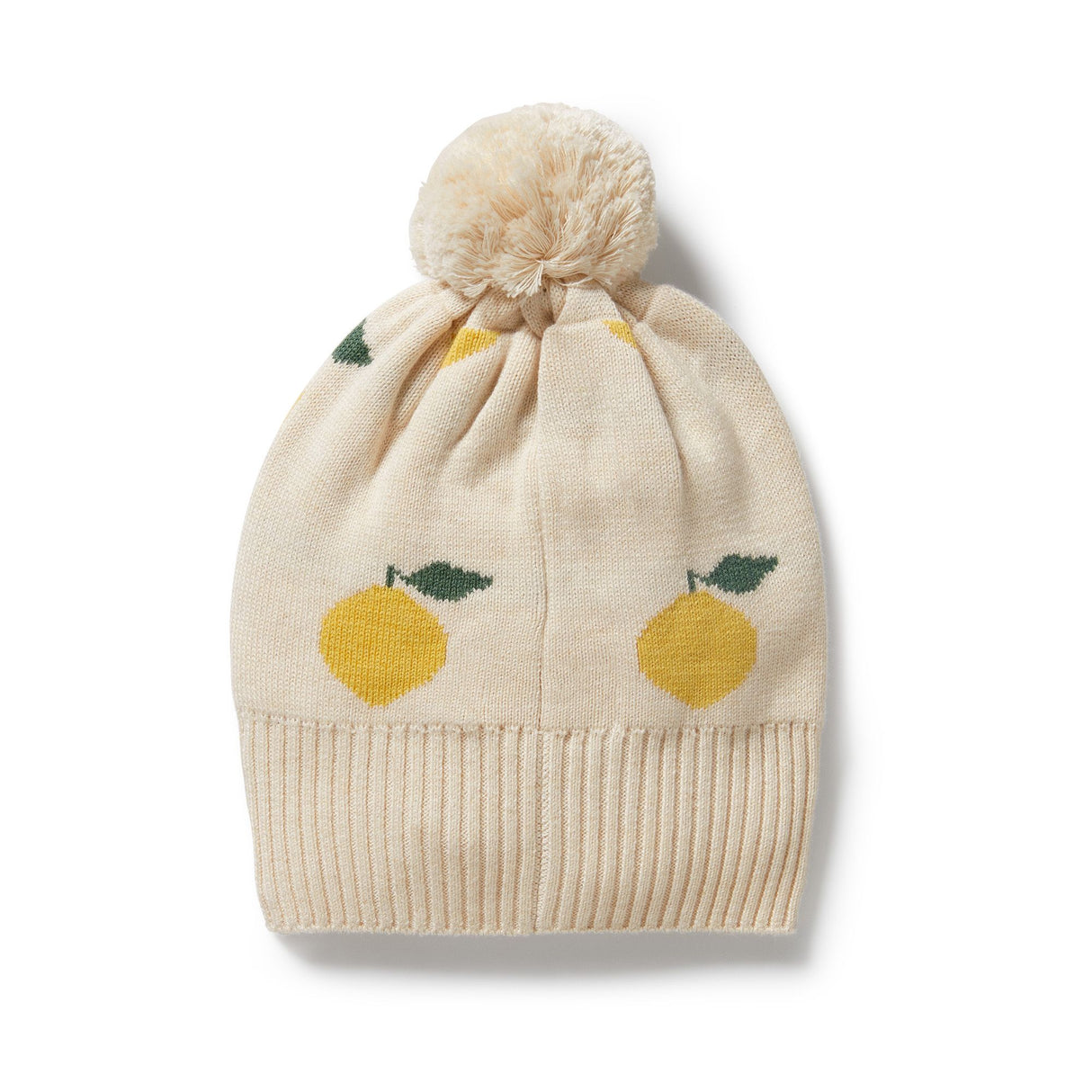 Wilson + Frenchy Organic Knitted Jacquard Hat - Lemony
