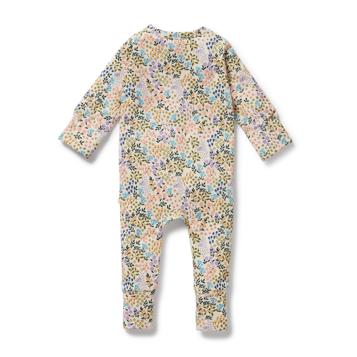 Wilson + Frenchy Organic Zipsuit with Feet - Tiny Bloom