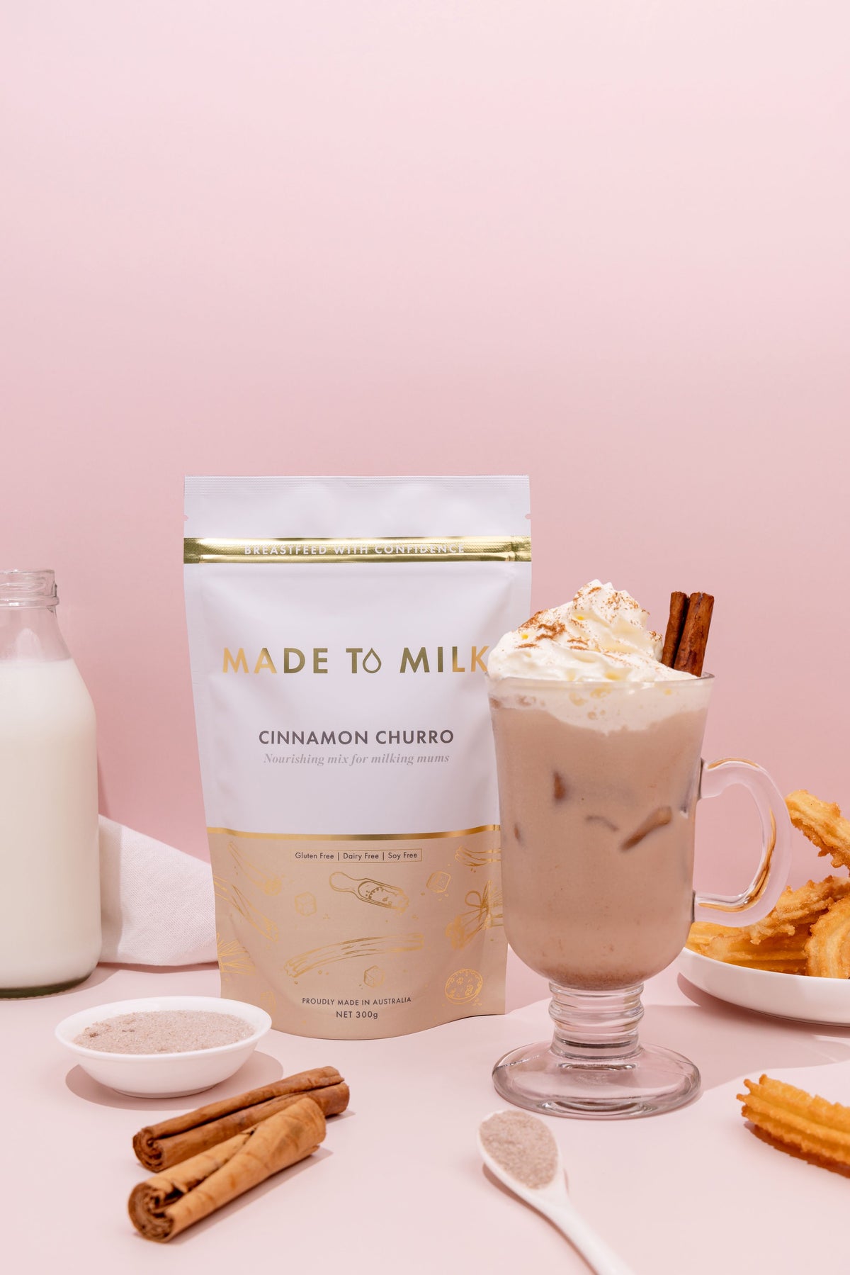 Made To Milk Cinnamon Churro Lactation Drink 300g