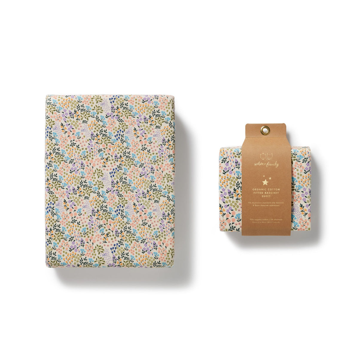 Wilson + Frenchy Organic Bassinet Sheet - Tiny Bloom