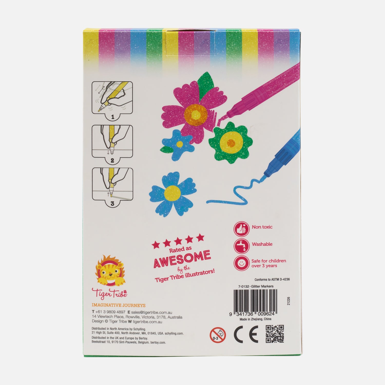 Tiger Tribe Glitter Markers