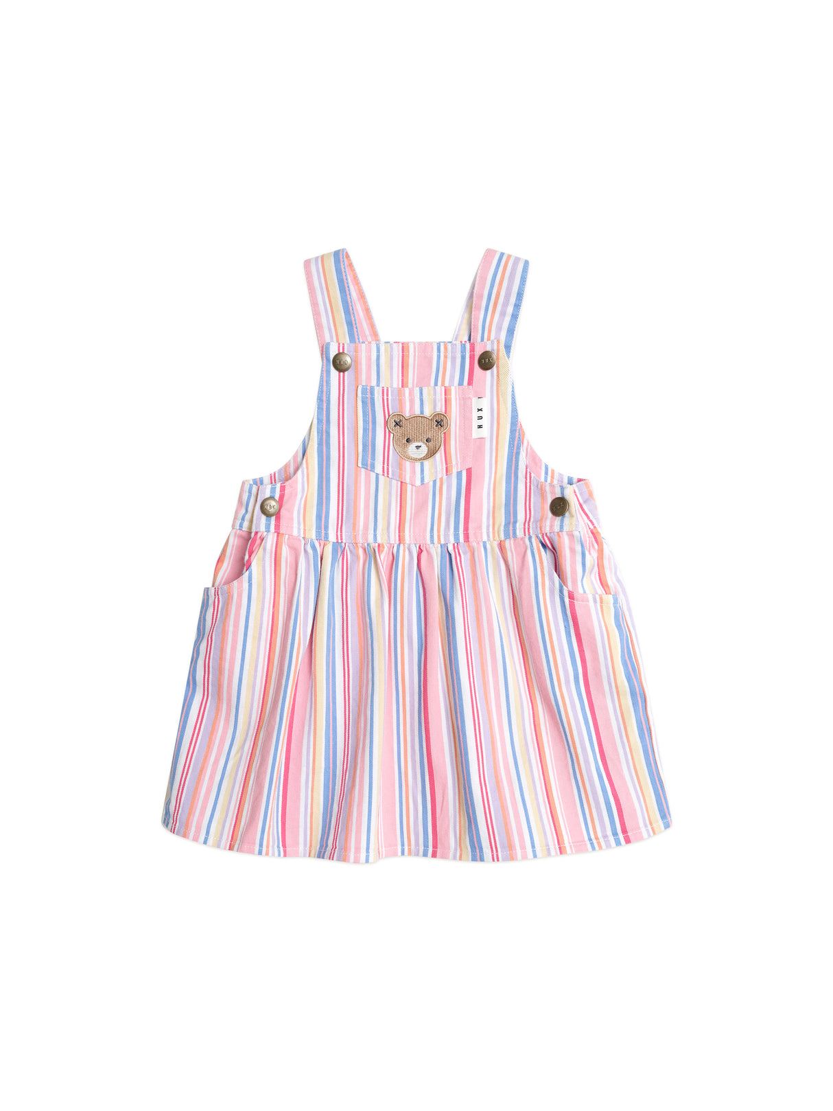 Huxbaby Pastel Stripe Pinafore Dress