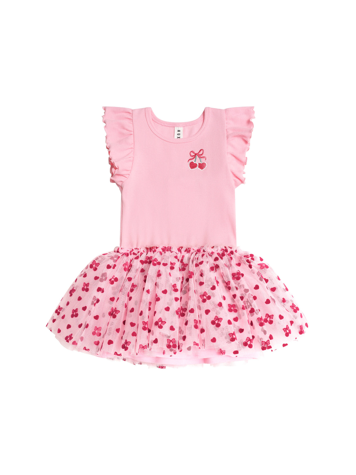 Huxbaby Cherry Pie Rib Tulle Dress