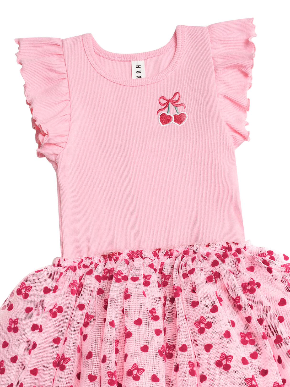 Huxbaby Cherry Pie Rib Tulle Dress