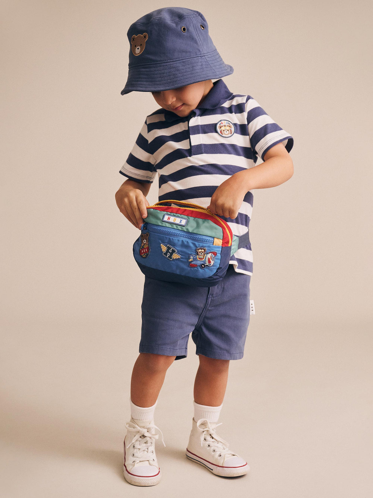 Huxbaby In The Navy Chino Shorts