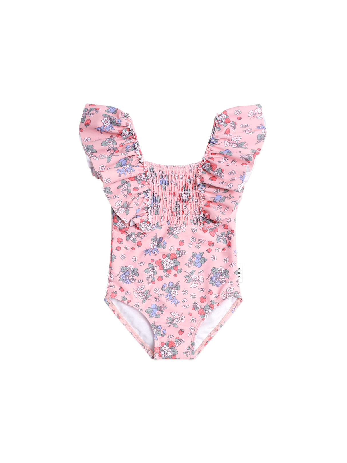 Huxbaby Strawberry Garden Shirred Swimsuit