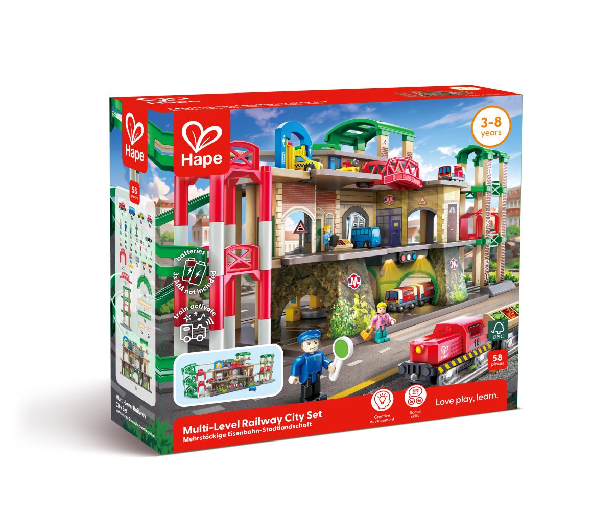 Hape Muti-Level Railway City Set
