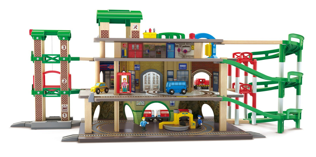 Hape Muti-Level Railway City Set