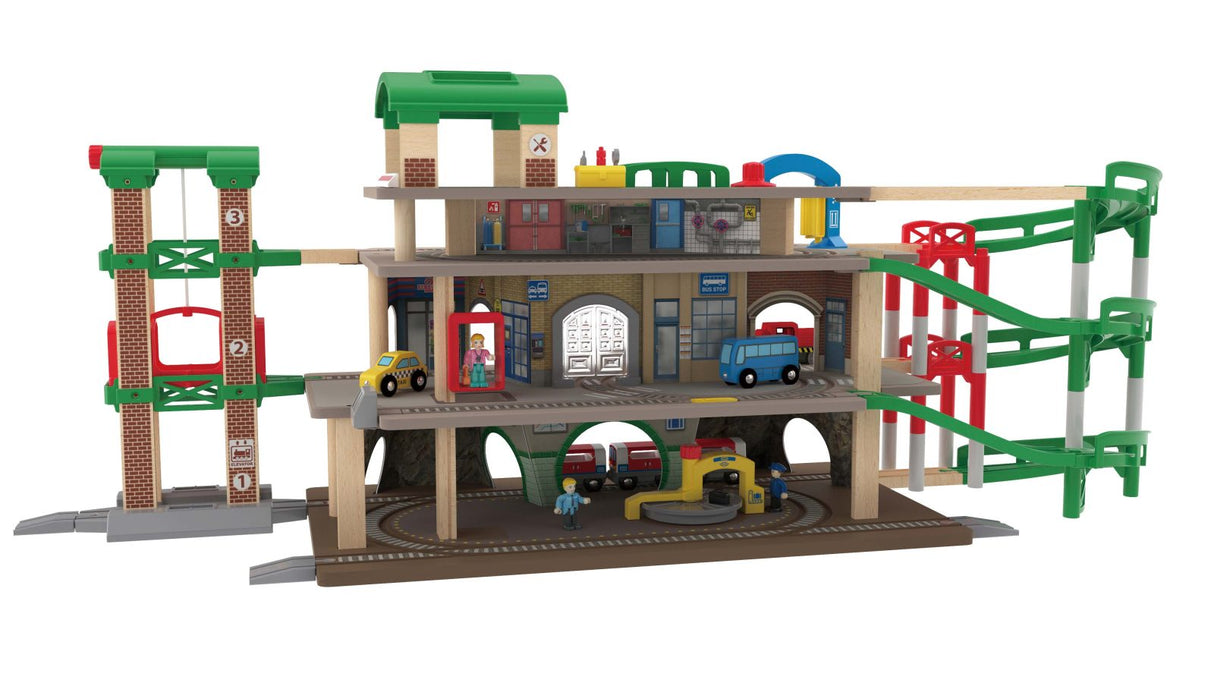 Hape Muti-Level Railway City Set