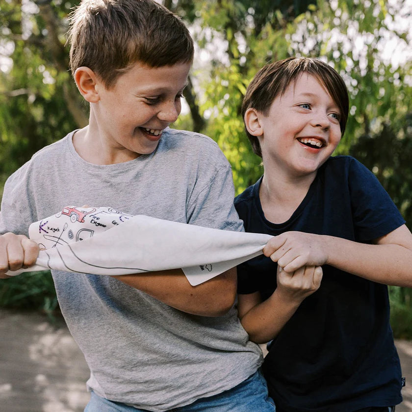Hey Doodle Reusable Colouring Mat - Toot Toot Honk