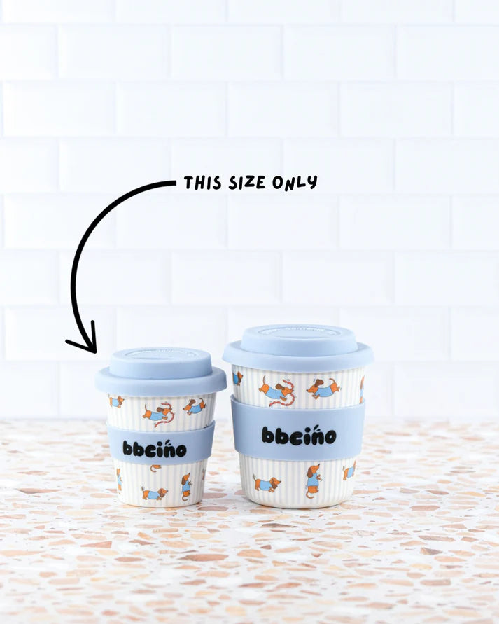 bbcino 120mL Babycino Cup - Dash (Blue)