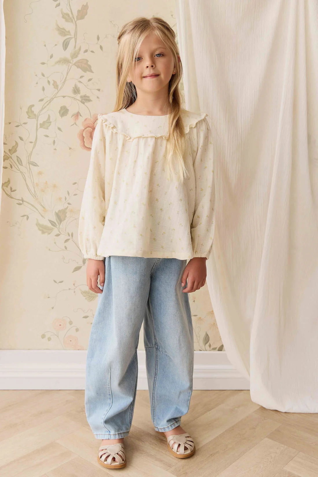 Jamie Kay Organic Cotton Muslin Amira Blouse - Vintage Ditsy