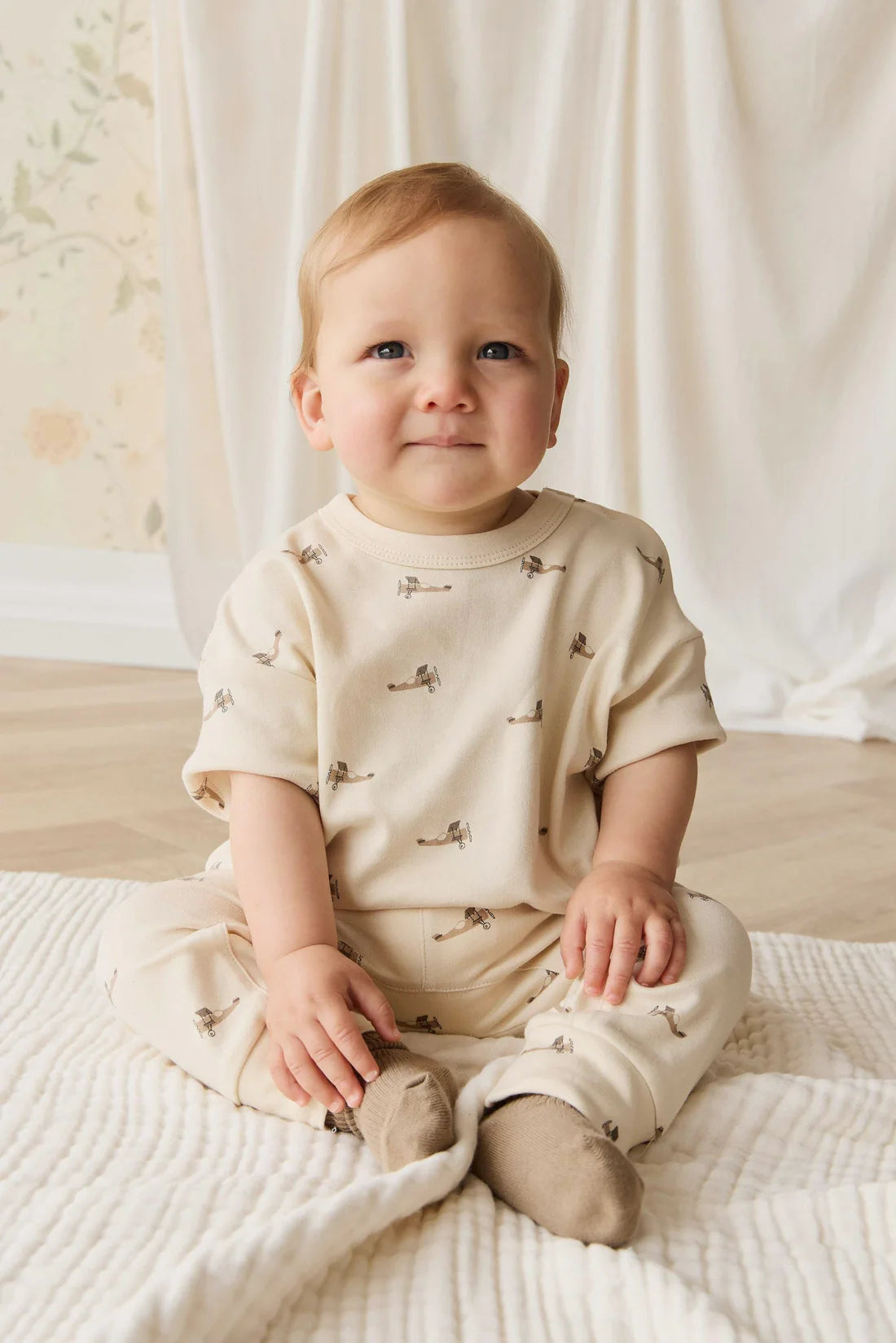 Jamie Kay Wesley T-Shirt - Flying High Vanilla Cream