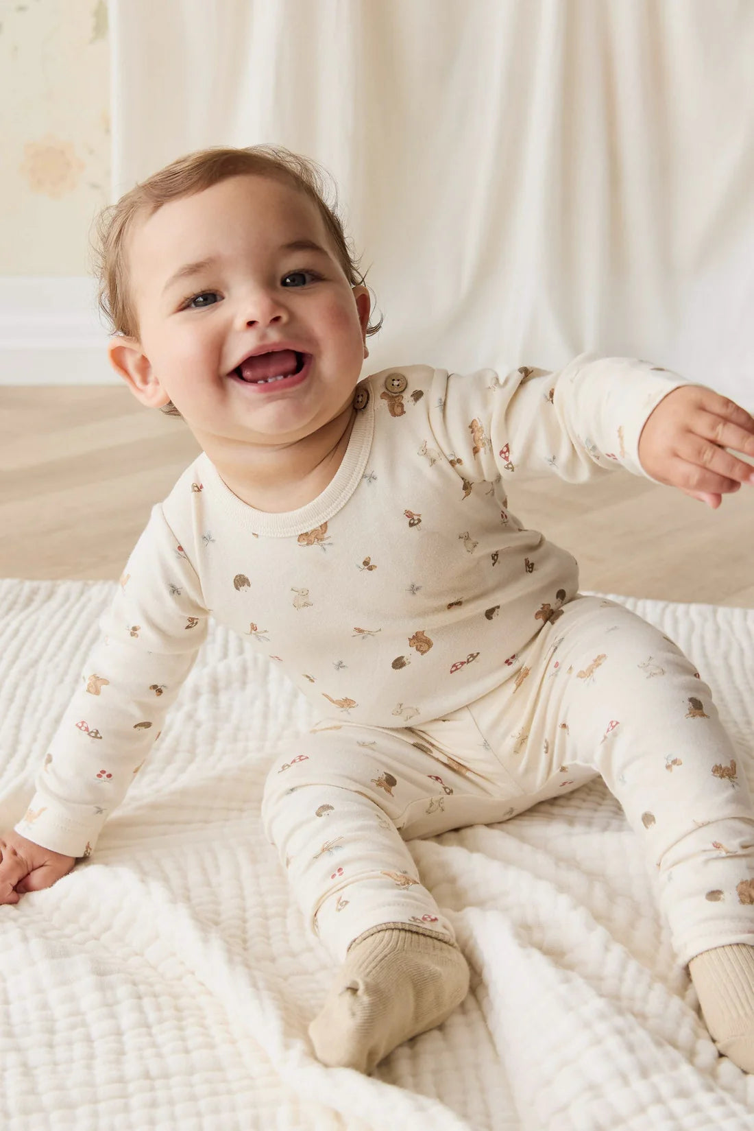 Jamie Kay Organic Cotton Fernley Bodysuit - Forest Gathering