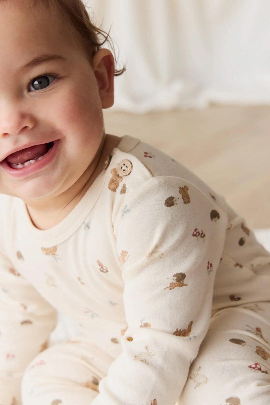 Jamie Kay Organic Cotton Fernley Bodysuit - Forest Gathering