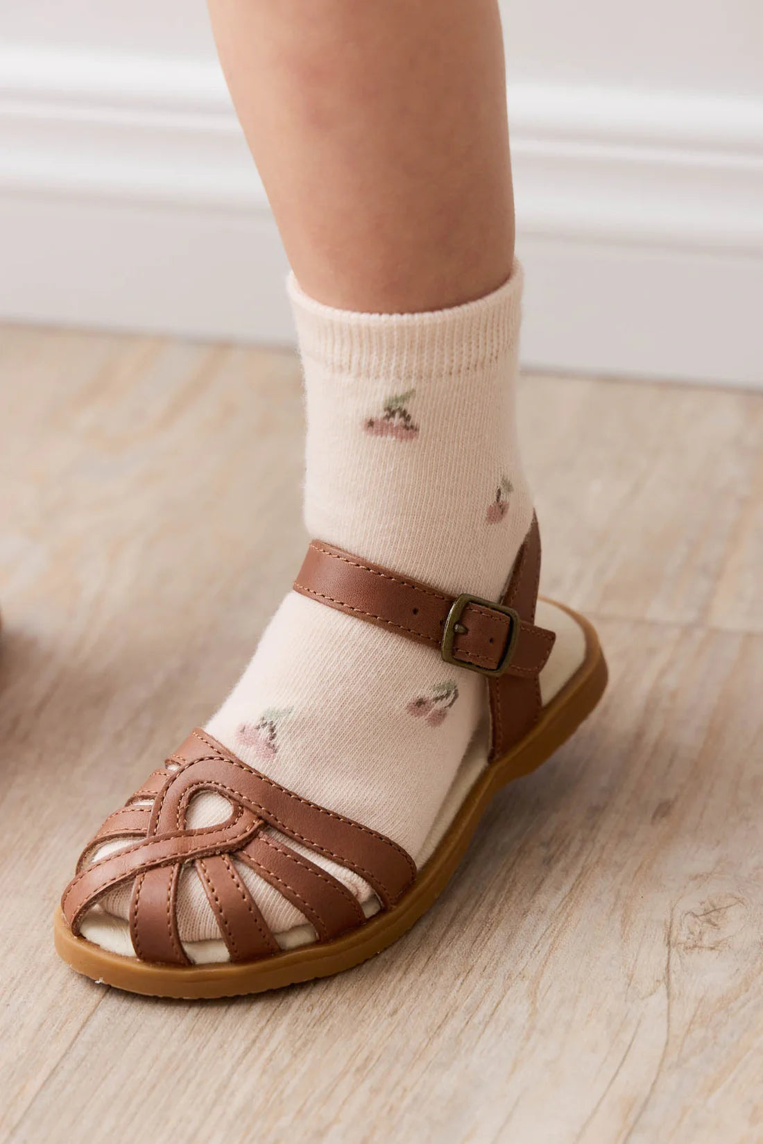 Jamie Kay Floral Sock - Cherry Love